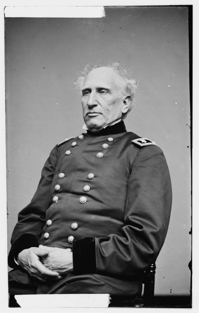 Image of Major General Silas Casey who commanded the division the 11th New Hampshire Infantry was part of in late 1862.