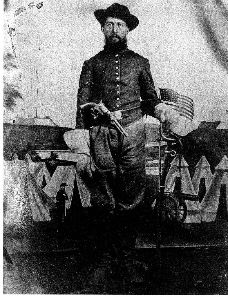 Photo of Kimball Pearsons of the 10th New York Cavalry taken in January 1864.