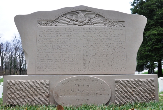 32nd Indiana Infantry replacement Bloedner Monument
