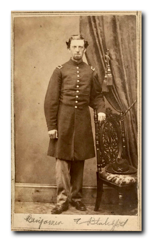 Photo of Benjamin Blatchford who served as a lieutenant in Company K, 2nd Massachusetts Heavy Artillery.