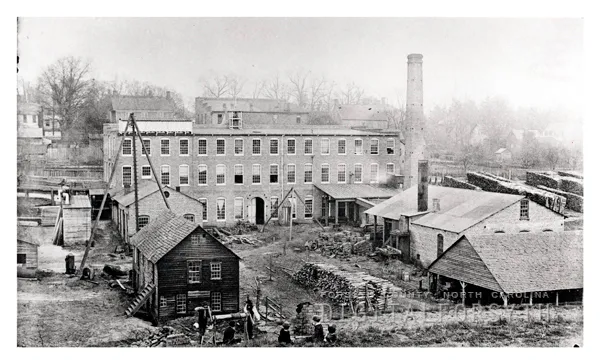 Image of the Salem Iron Works built by Constantine Hege after the war.