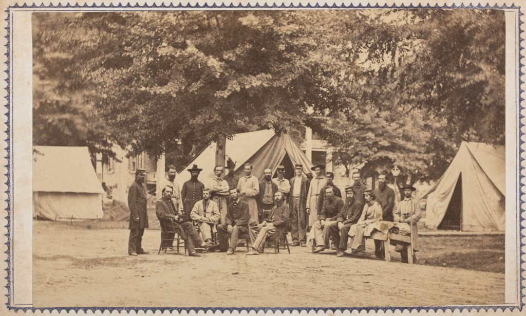 CDV of Medical Staff at Baton Rouge in 1863.